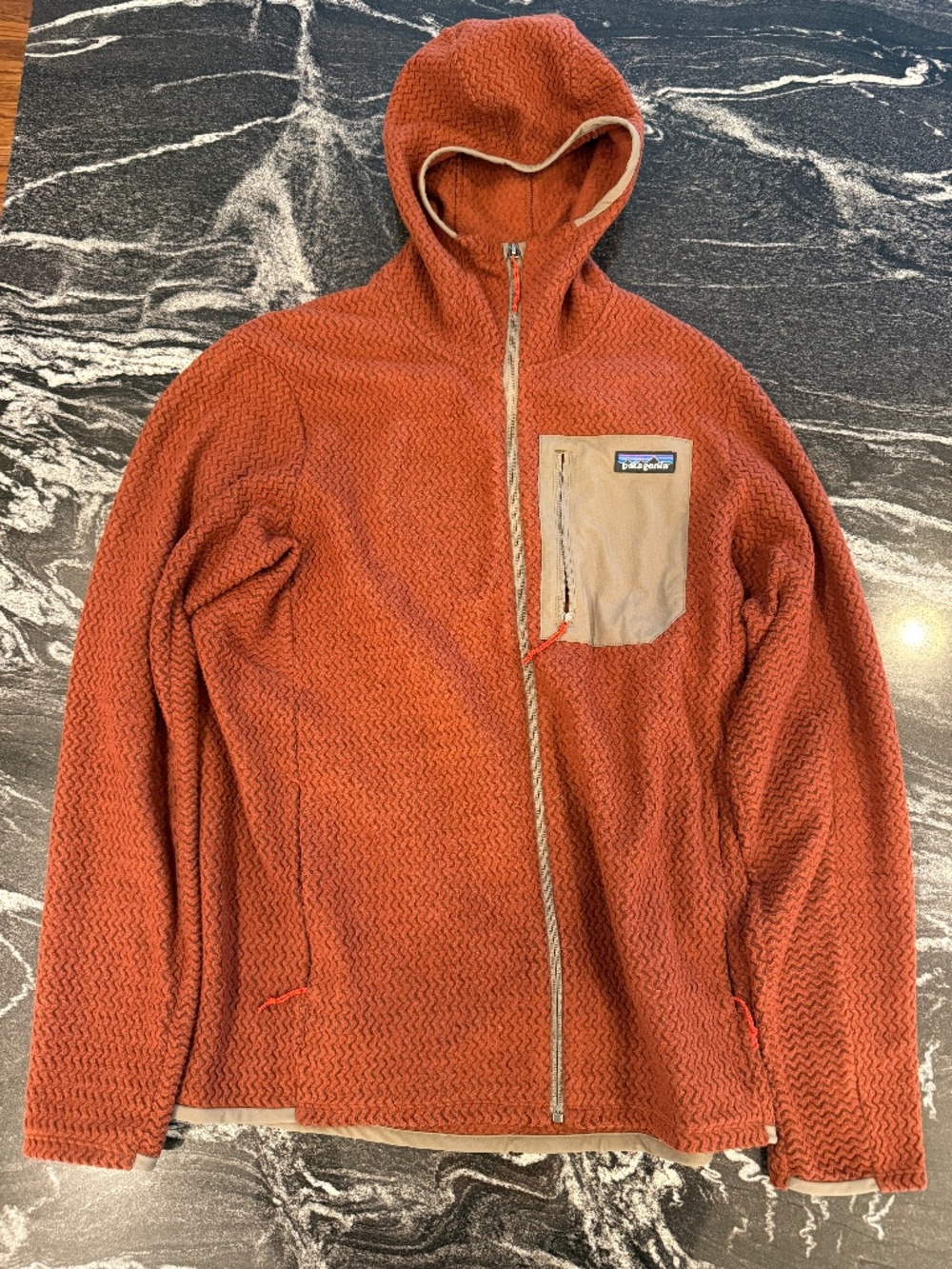 Patagonia R1 Air Fleece Mens Medium Brick Red